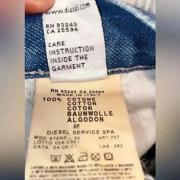 Vintage Diesel “Stenx” distressed medium wash denim bootcut jeans 29 - Picture 4 of 5